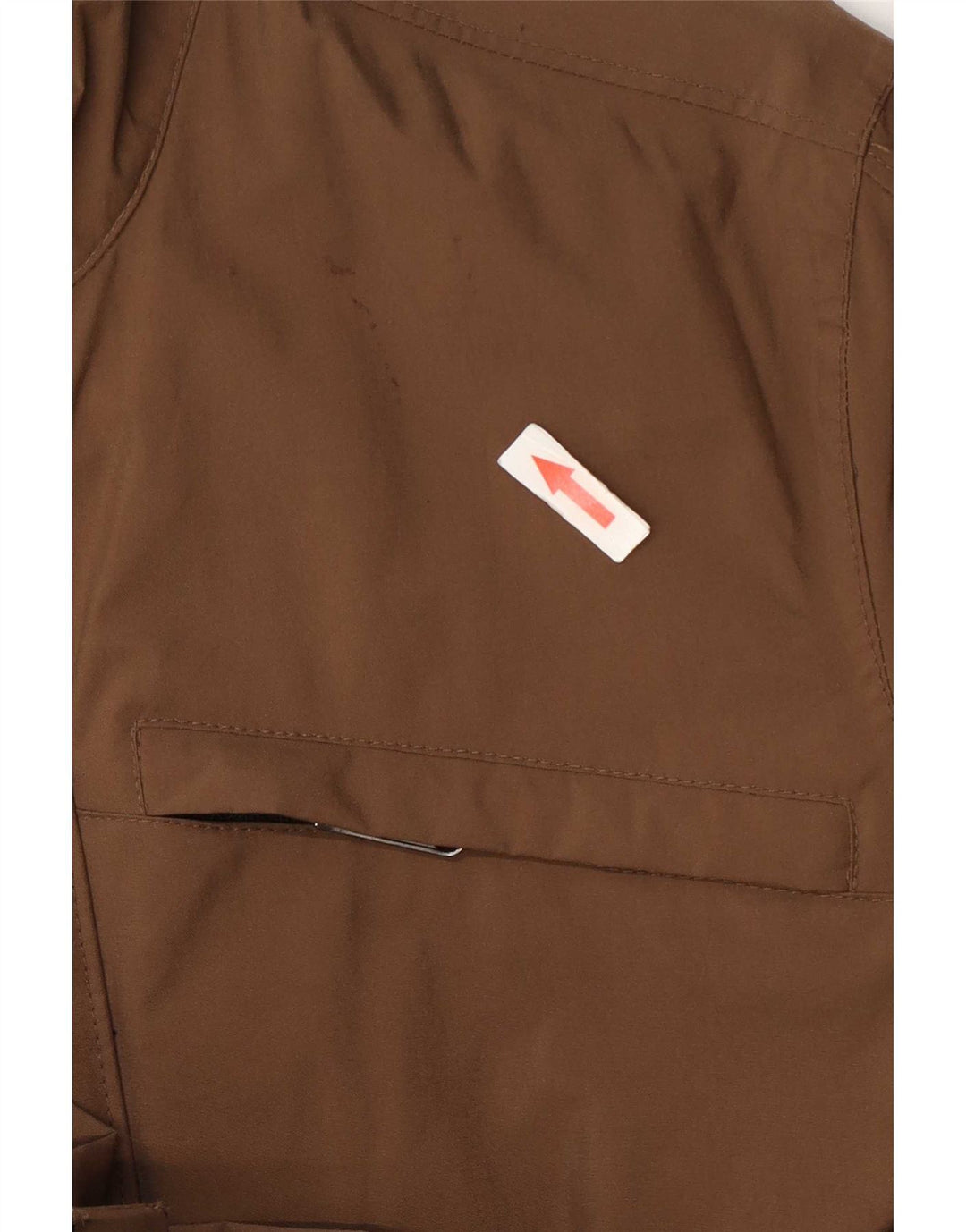 Vintage Herre Utility Jacket UK 38 Medium Brun Polyamid