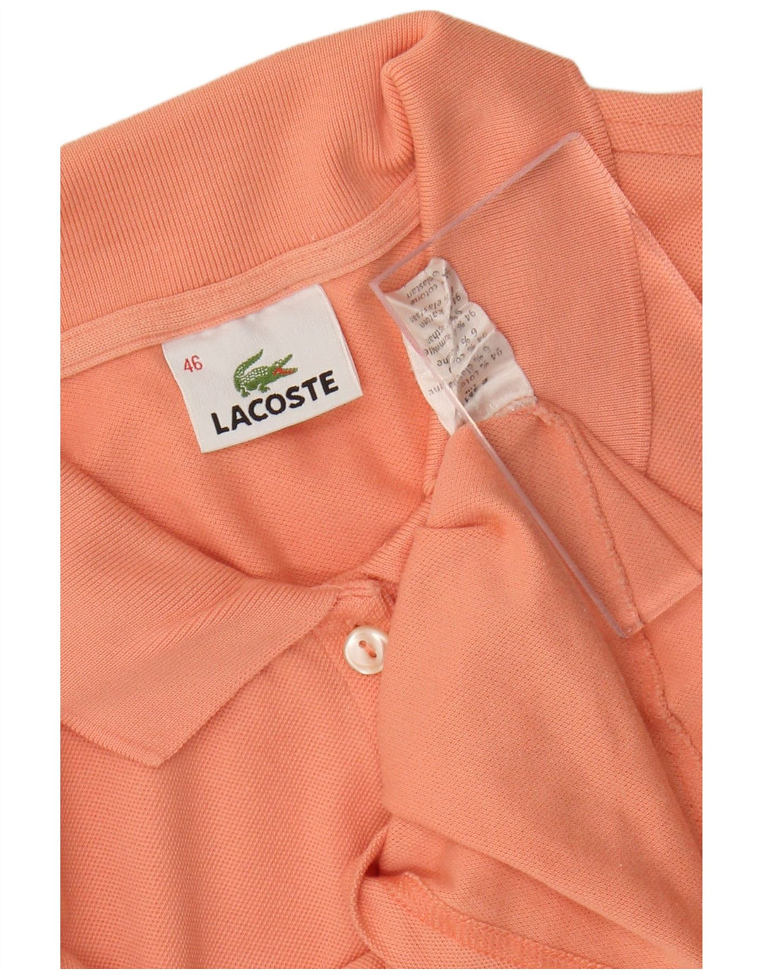 LACOSTE Poloskjorte til kvinder Størrelse 46 XL Orange Bomuld