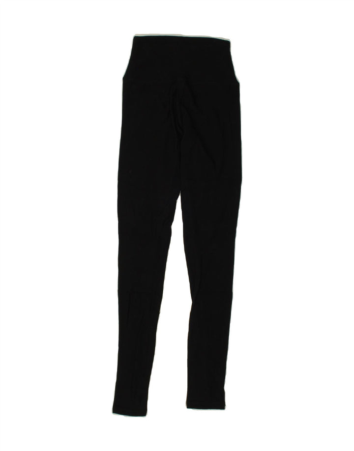 ORVIS Womens Leggings UK 6 XS Black Modal Vintage Orvis and Second-Hand Orvis from Messina Hembry 