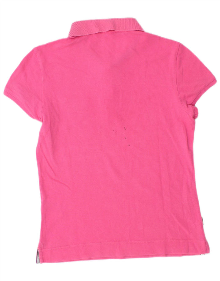 Adidas Dame Polo Shirt UK 12 Medium Pink Bomuld