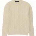 Gap Herre Crew Neck Jumper Sweater Stor Beige Lammeuld