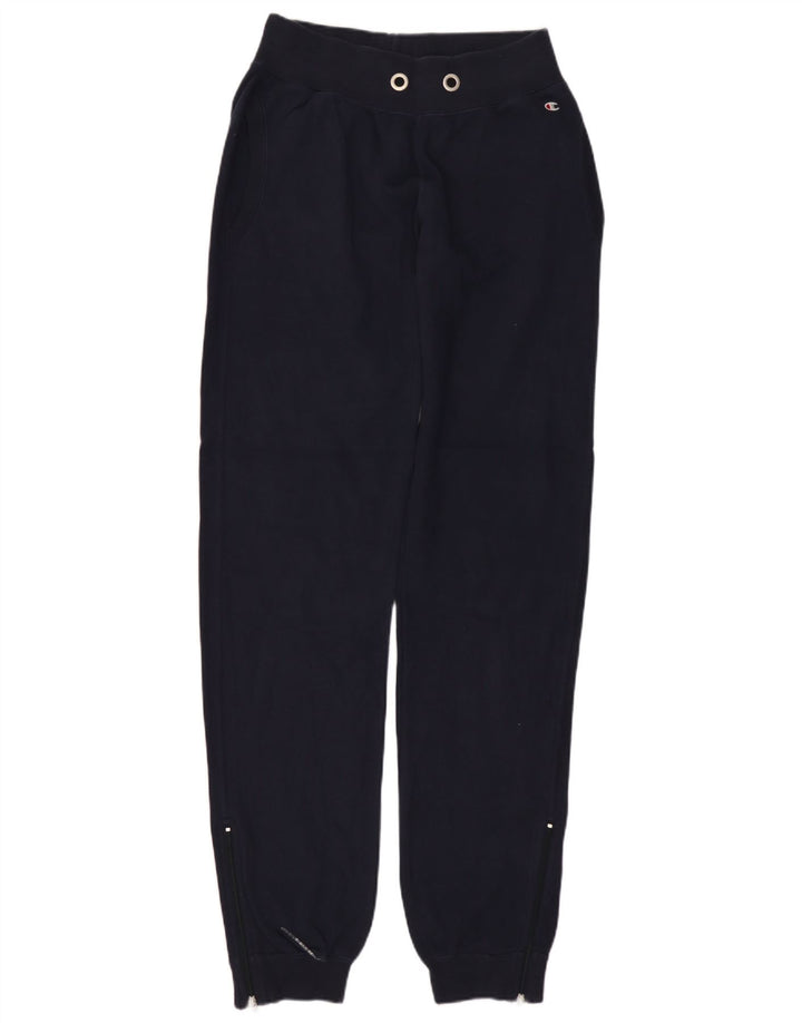 CHAMPION Dame træningsdragt Bukser Joggers UK 8 Small Navy Blue Bomuld