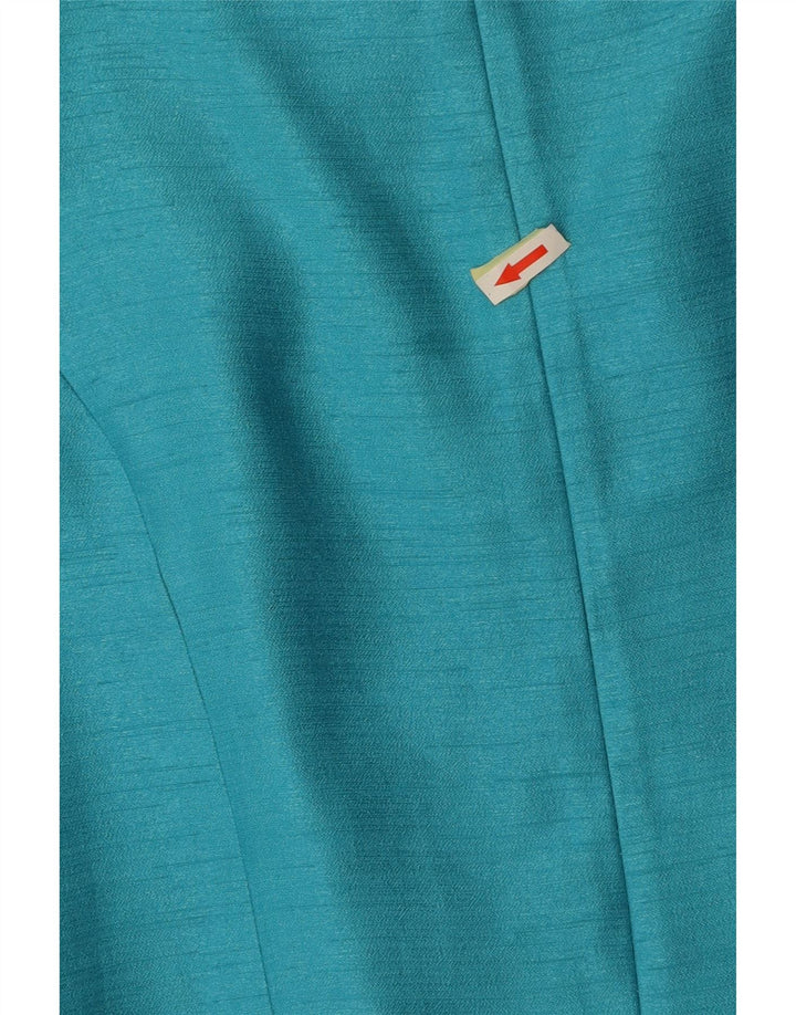 JACQUES VERT Dame Ærmeløs Skede Kjole UK 14 Stor turkis viskose