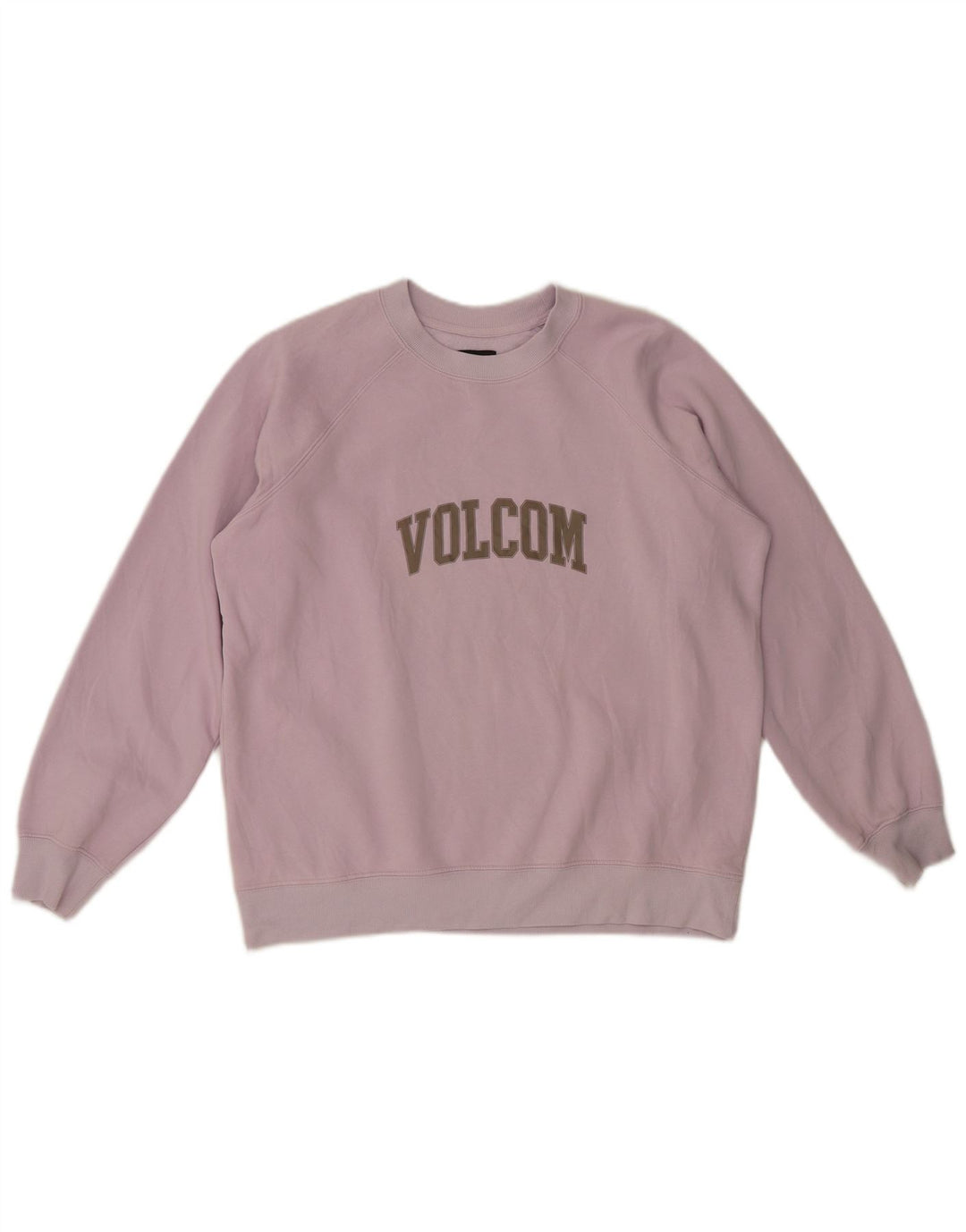 Volcom Womens Grafisk Oversized Sweatshirt Jumper UK 14 Medium Purple