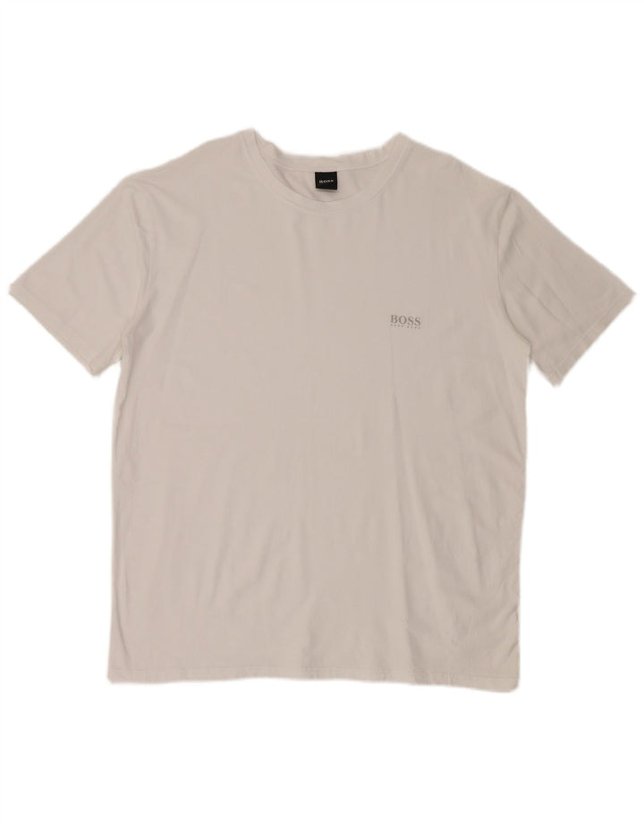 Hugo Boss Herre T-Shirt Top 2XL Hvid
