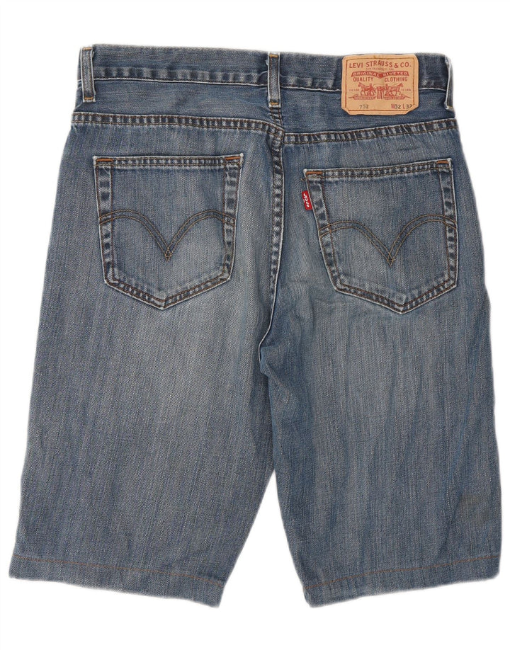 Levi's Herre 752 Denim Shorts W32 Medium Blue Bomuld