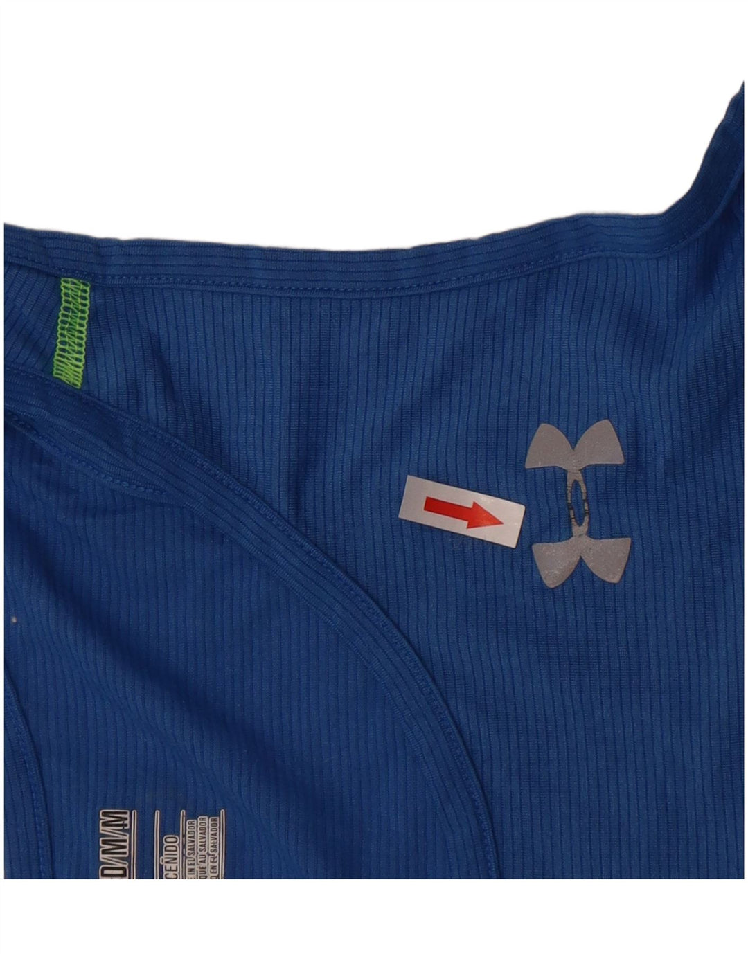 Under Armour Herre Heat Gear Vest Top Medium Blue Pinstripe