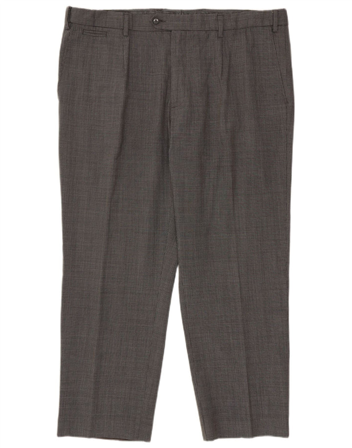 Marks & Spencer Herre Regular Fit Suit Bukser W42 L29 Black Houndstooth
