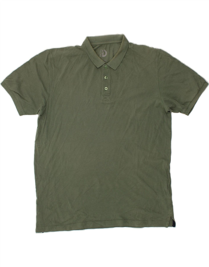 DACK'S Mens Polo Shirt 2XL Green Cotton Vintage Dack's and Second-Hand Dack's from Messina Hembry 
