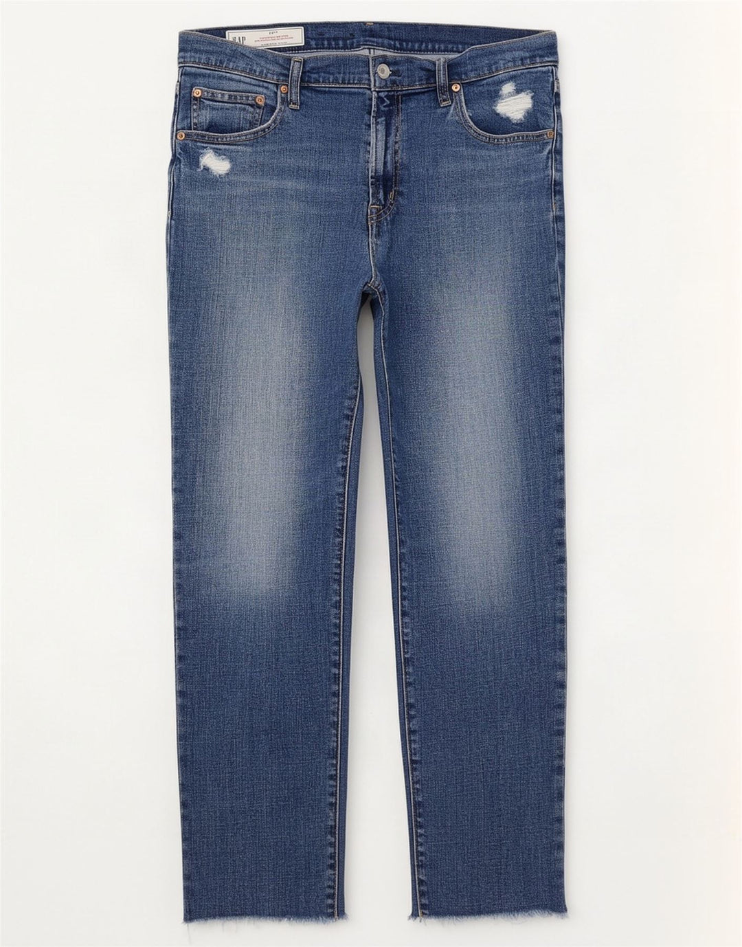 Gap Kvinders Veninde Distressed Mid Rise Slim Jeans W30 L27 Blå