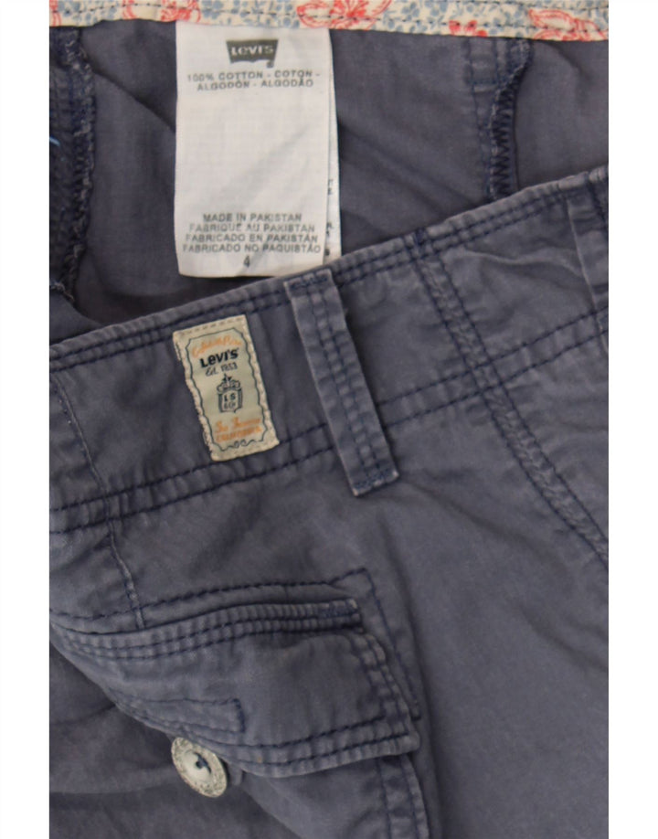 LEVI'S Womens Chino Shorts US 4 Small W27  Navy Blue Cotton Vintage Levi's and Second-Hand Levi's from Messina Hembry 