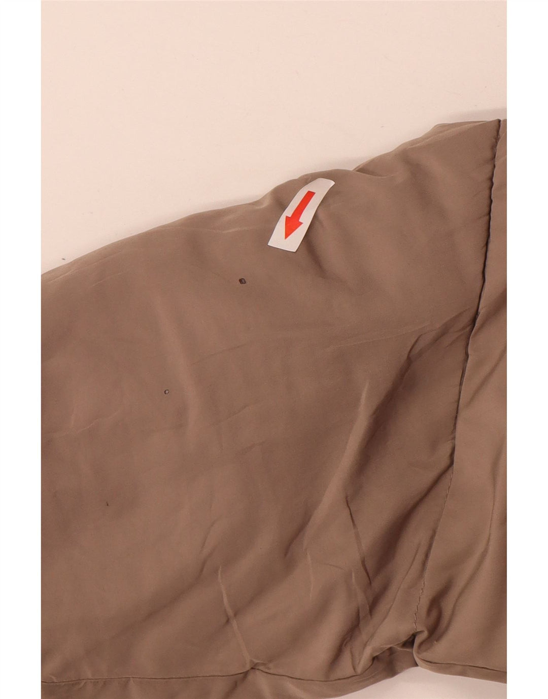 Zara Dame Oversized Crop Polstret hættejakke UK 20 2XL Beige Polyester