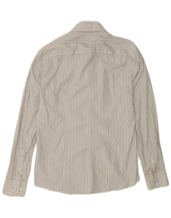 Jack & Jones herreskjorte medium hvid nålestribet bomuld