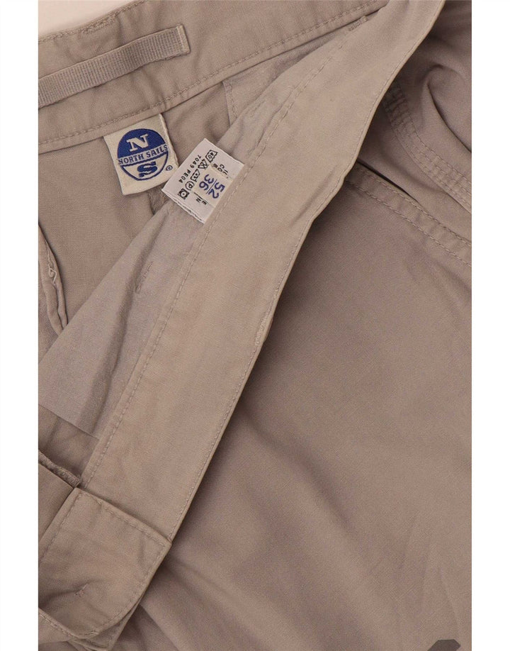North Sails Herre Graphic Cargo Shorts Large W36 Grå Bomuld