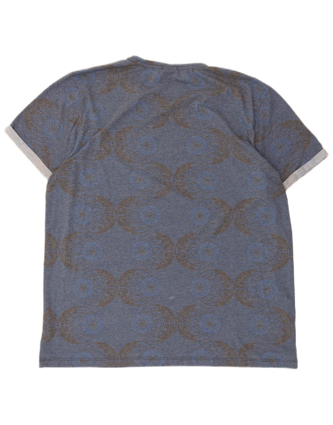 Jack & Jones Herre Grafisk T-Shirt Top 2XL Blå Geometrisk Polyester