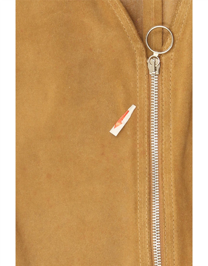 Conbipel Dame Ruskind Gilet IT 44 Medium Brun Læder