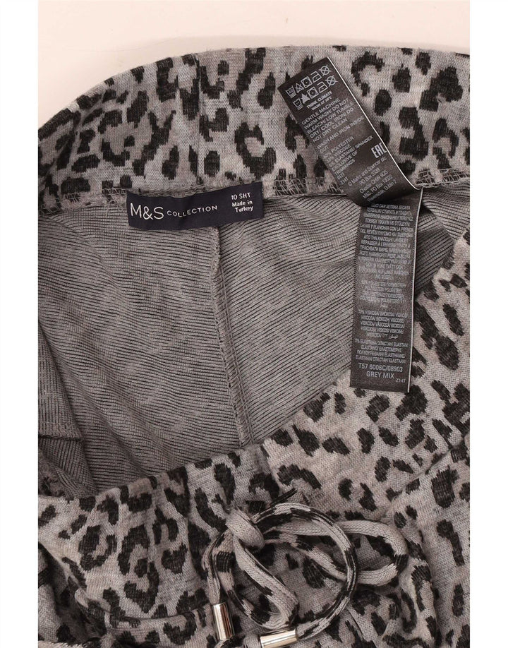 Marks & Spencer Womens Cropped Trousers UK 10 Small W28 L23 Grå