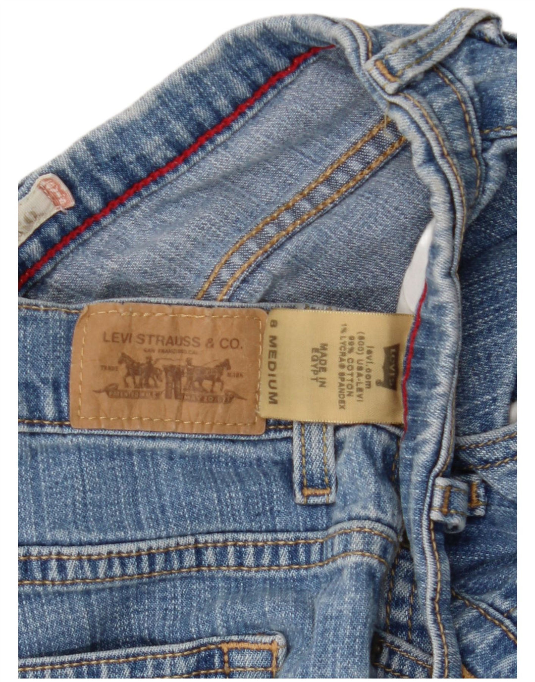Levi's Dame 550 lige jeans US 8 Medium W30 L31 Blå Bomuld