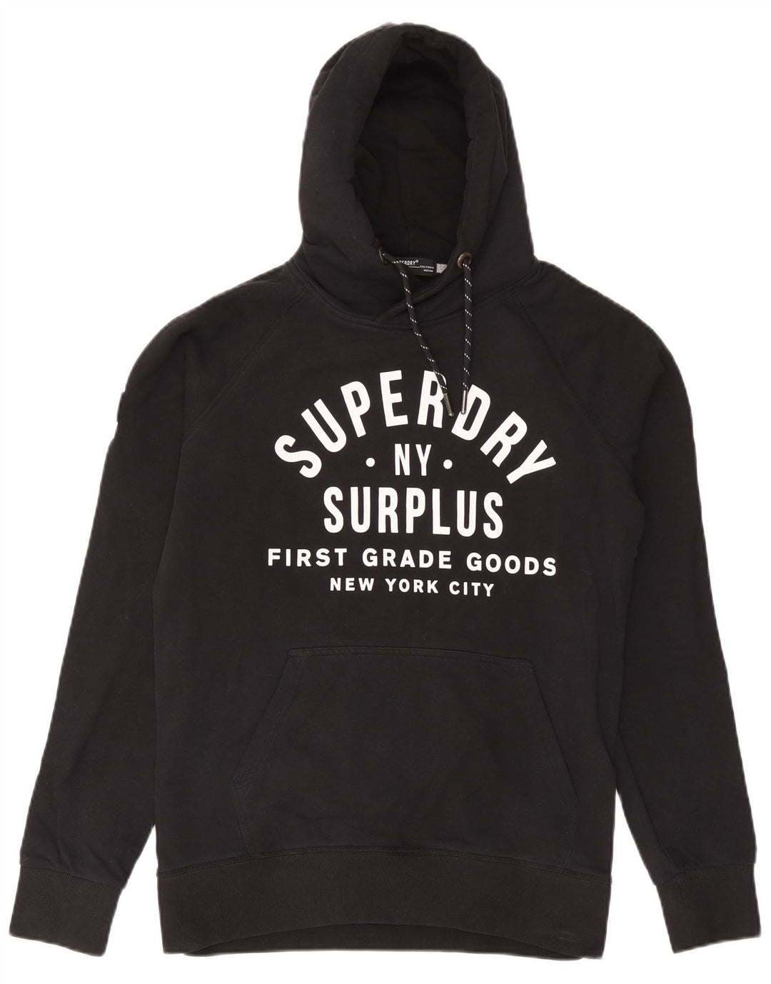Superdry Grafisk hættetrøje til mænd mellem sort bomuld