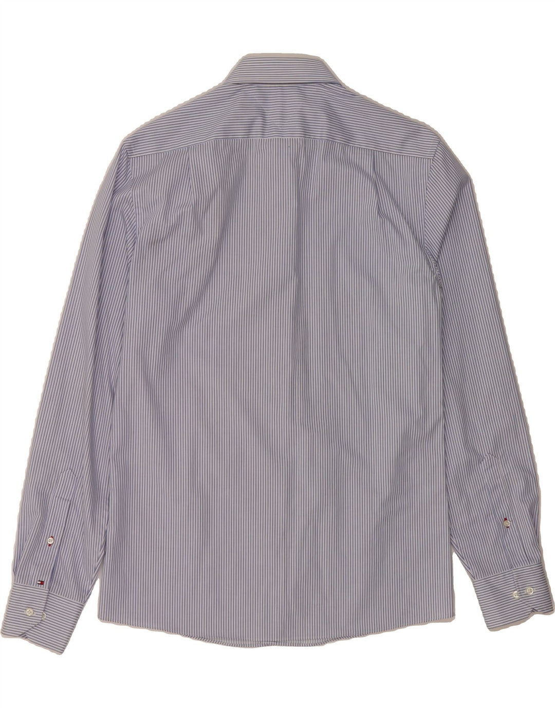 TOMMY HILFIGER Mens Shirt Size 15 Medium Blue Pinstripe Vintage Tommy Hilfiger and Second-Hand Tommy Hilfiger from Messina Hembry 