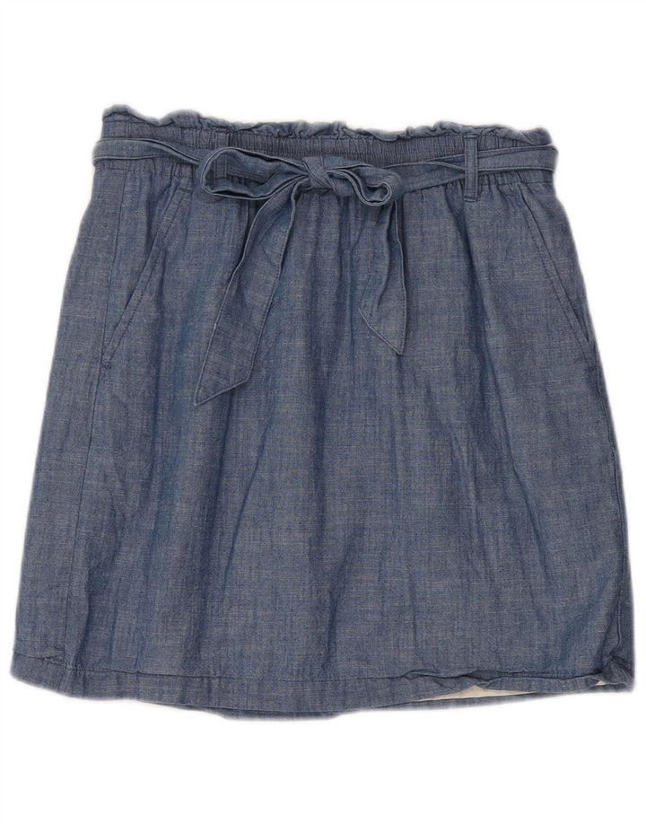 J. Crew A-line nederdel til kvinder, lille W30 blå bomuld