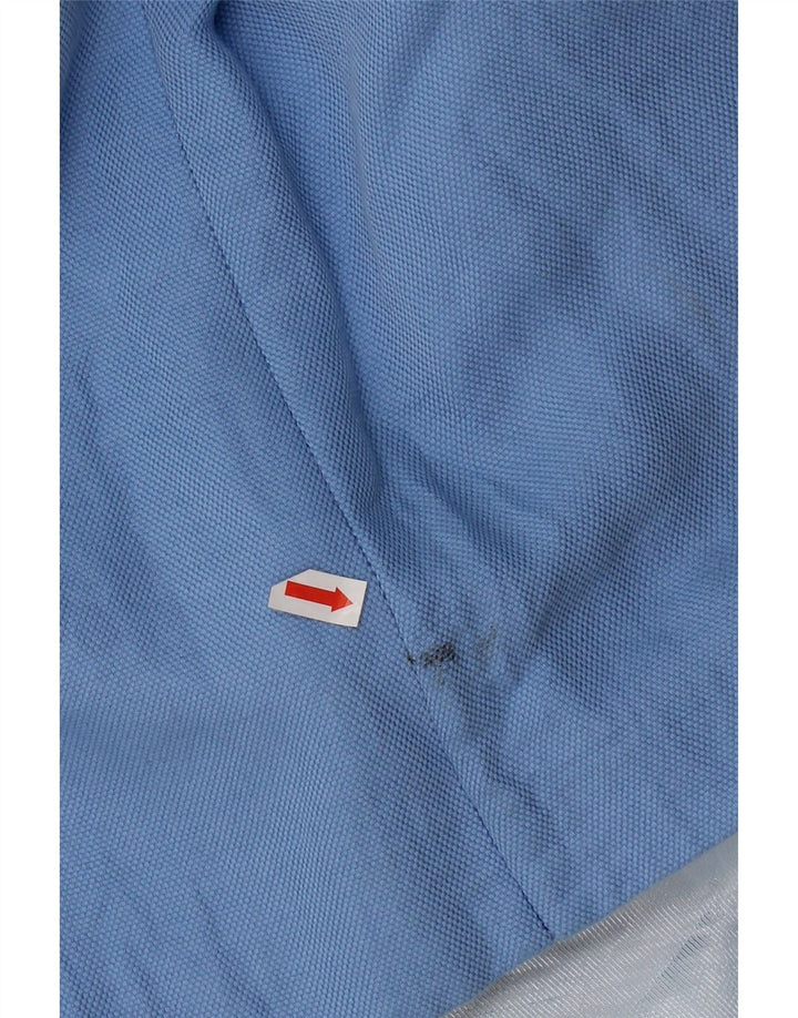 Zara Dame Overfrakke UK 12 Medium Blue Cotton