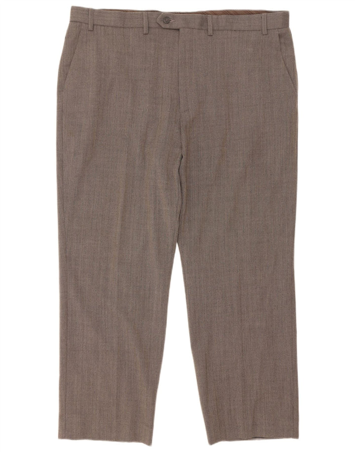 Marks & Spencer Herre Straight Suit Bukser W40 L29 Grå sildeben
