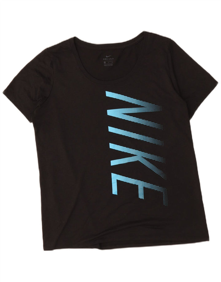 Nike Herre Dri Fit Grafisk T-Shirt Top XL Sort