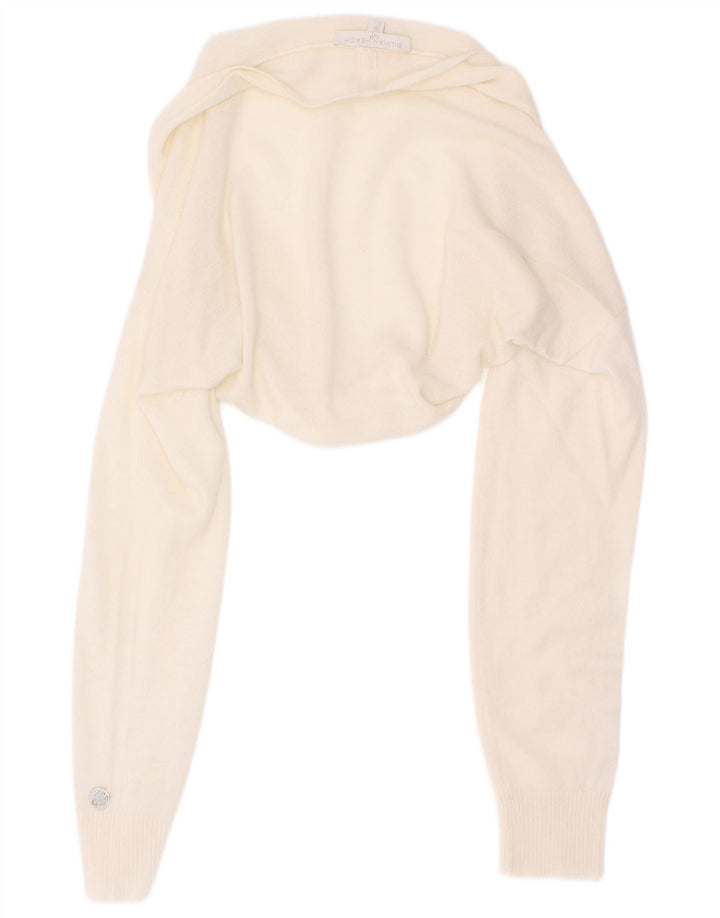Silvian Heach Dame Bolero Top UK 8 Small Off White Viscose