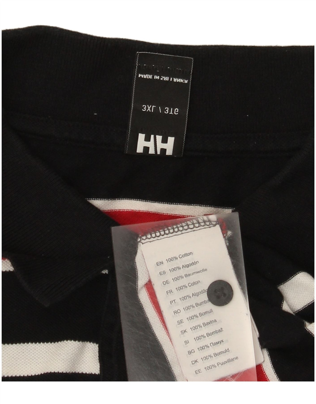 Helly Hansen Herre poloskjorte 3XL flerfarvet stribet bomuld