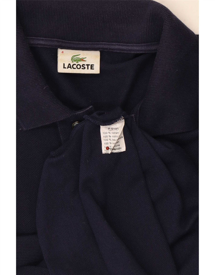 Lacoste Langærmet Polo Shirt til mænd Størrelse 4 Medium Navyblå Bomuld