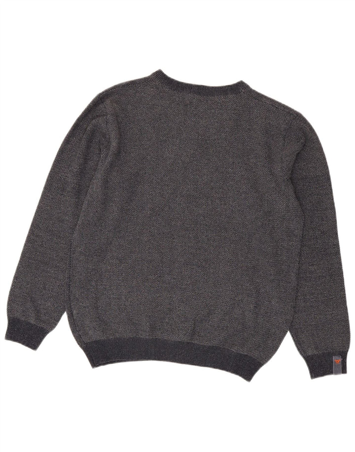 Avirex Herre V-hals sweater Stor Grå Viscose