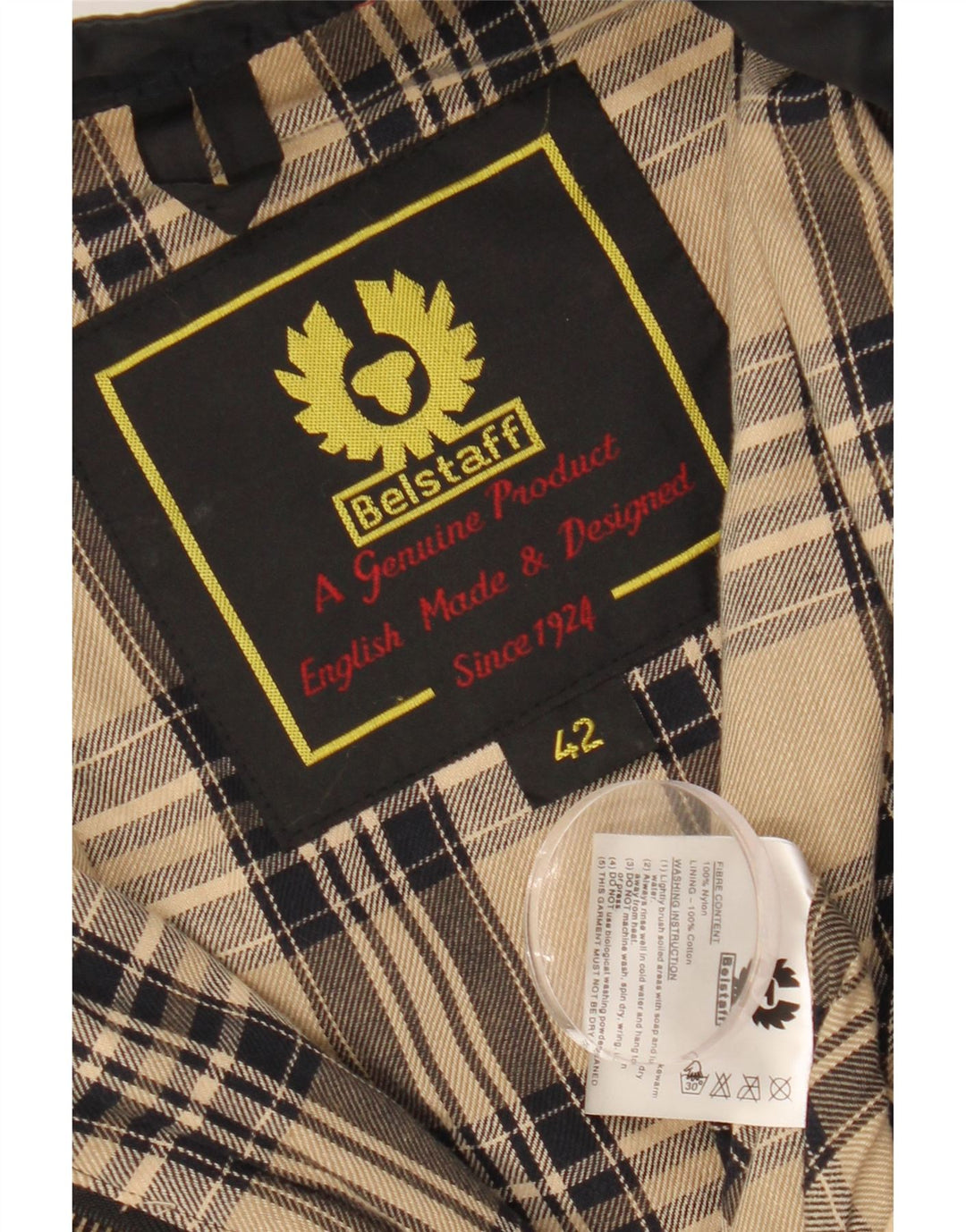 Belstaff Racerjakke til kvinder IT 42 Medium Navyblå Nylon