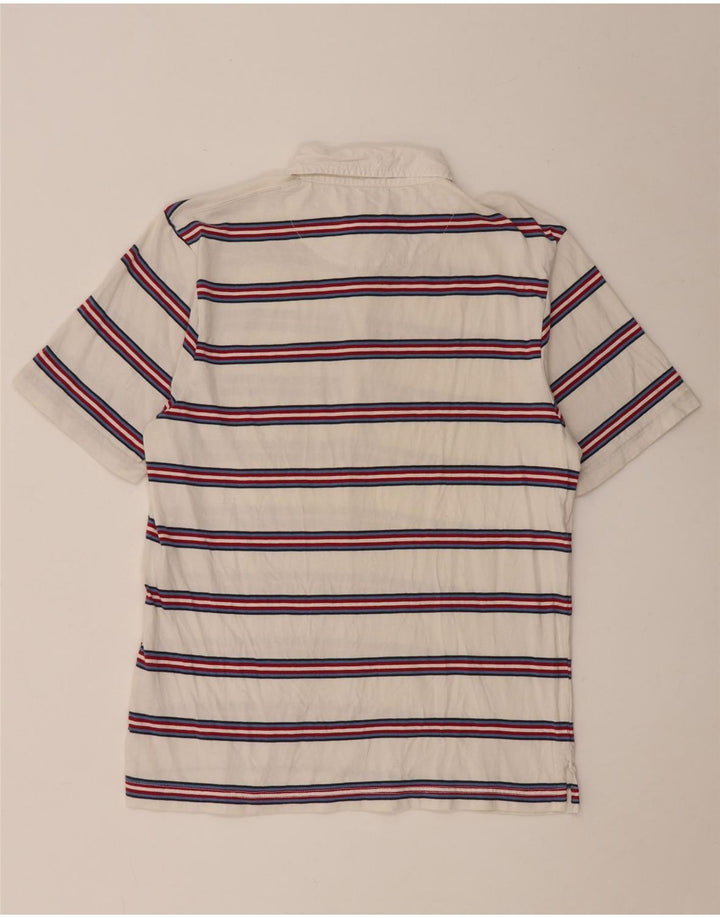 Vans Poloshirt til mænd Medium hvid stribet bomuld