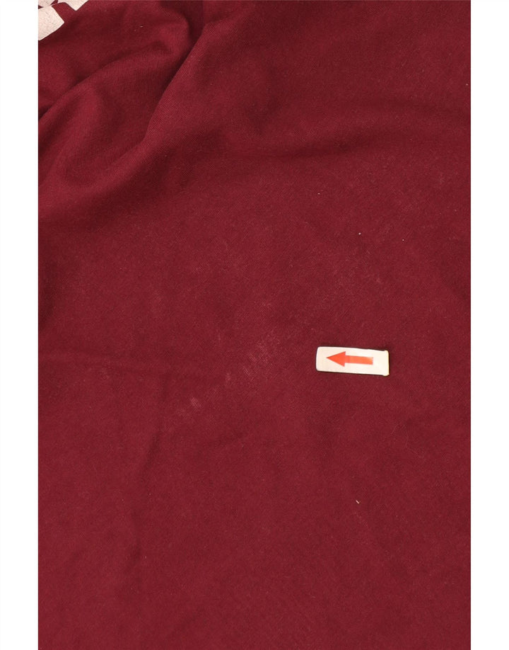 Converse Herre grafisk T-shirt Top Stor Bourgogne Bomuld