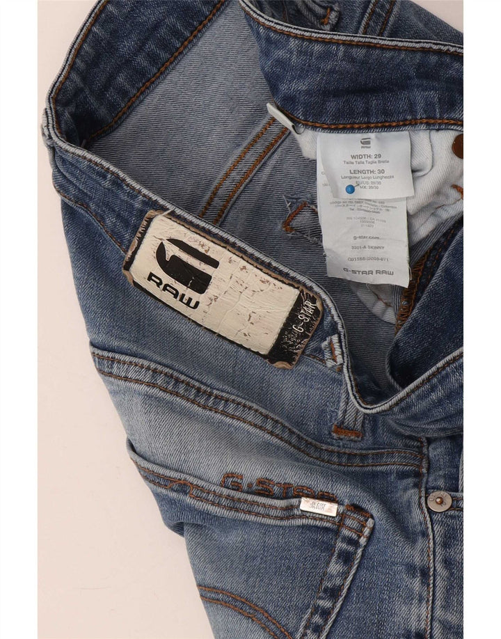 G-Star Skinny Jeans til mænd W29 L30 blå polyester