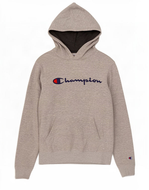 Champion Dame grafisk hættetrøje Jumper UK 18 XL Grå Flecked Bomuld