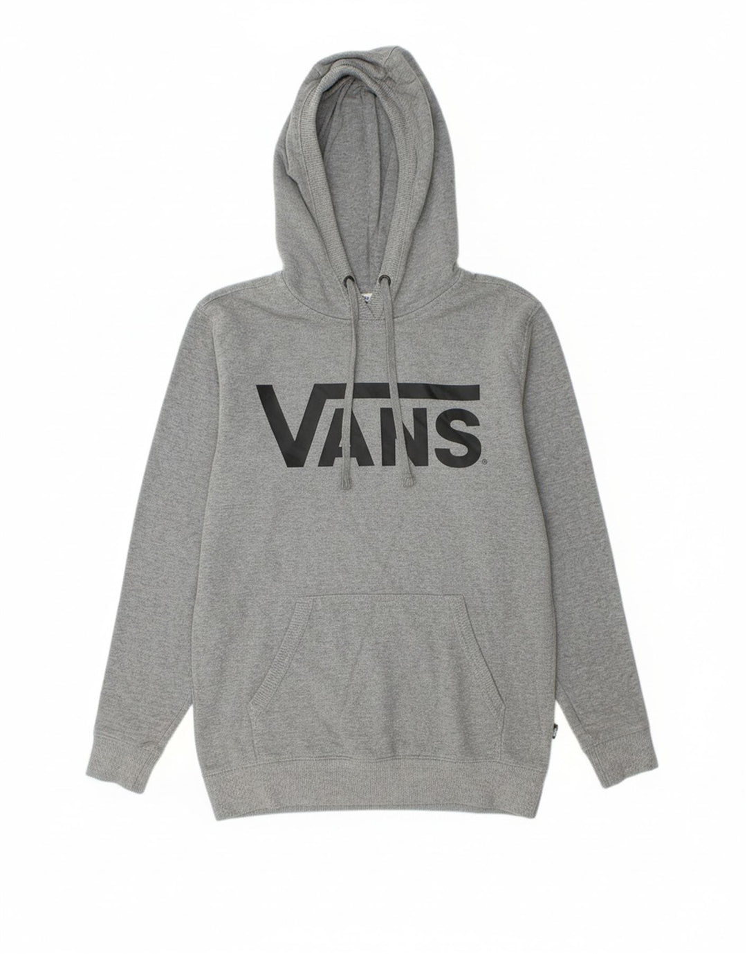 VANS Mens Graphic Hoodie Jumper XS Grey Cotton
