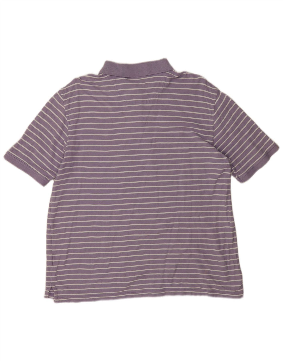Izod Herre poloshirt Stor lilla stribet bomuld