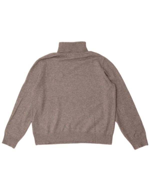 Marks & Spencer Herre Rullehals sweater Medium Grå Polyester