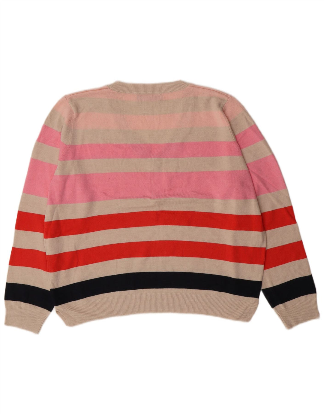 MARKS & SPENCER Dame V-hals sweater UK 14 Medium Flerfarvet