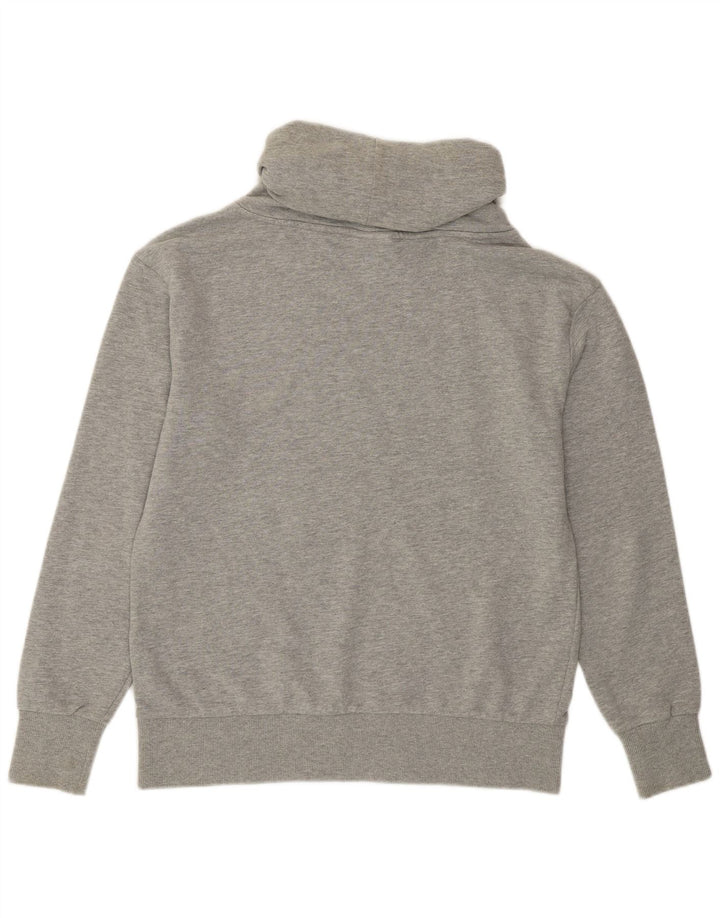 DIADORA Dame Rullehals Sweatshirt Jumper UK 14 Medium Grey