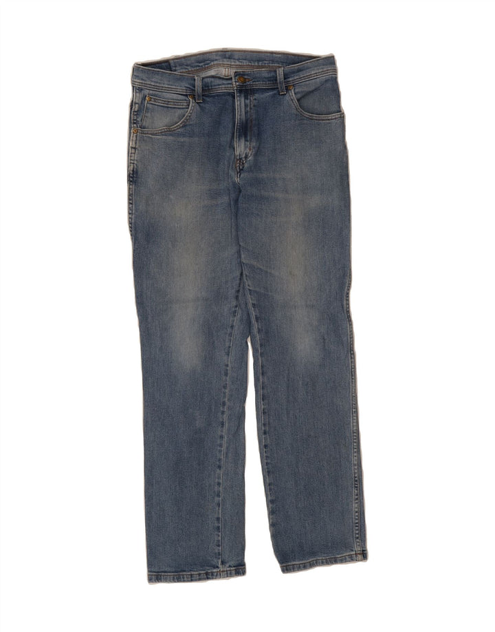 WRANGLER Mens Straight Jeans W34 L32 Blue Cotton Vintage Wrangler and Second-Hand Wrangler from Messina Hembry 