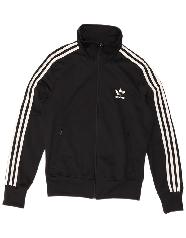 Adidas Dame Grafisk Træningsdragt Top Jacket UK 14 Medium Black Sports
