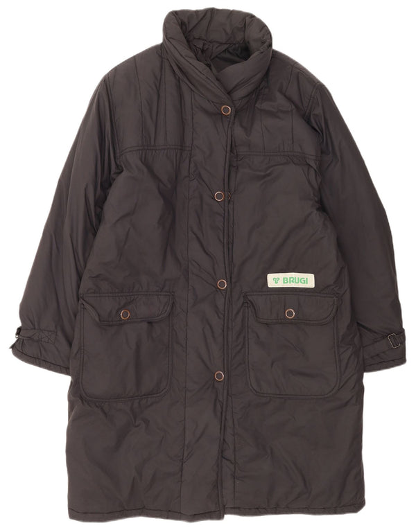 Brugi Dame Windbreaker Coat UK 22 3XL Sort Polyamid