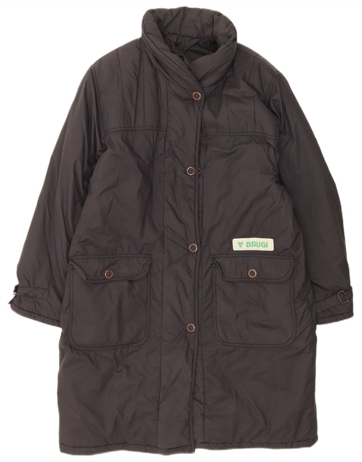 Brugi Dame Windbreaker Coat UK 22 3XL Sort Polyamid