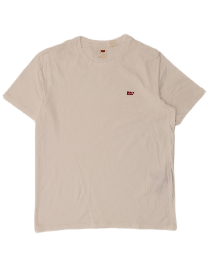 LEVI'S Mens Standard T-Shirt Top Medium White Cotton