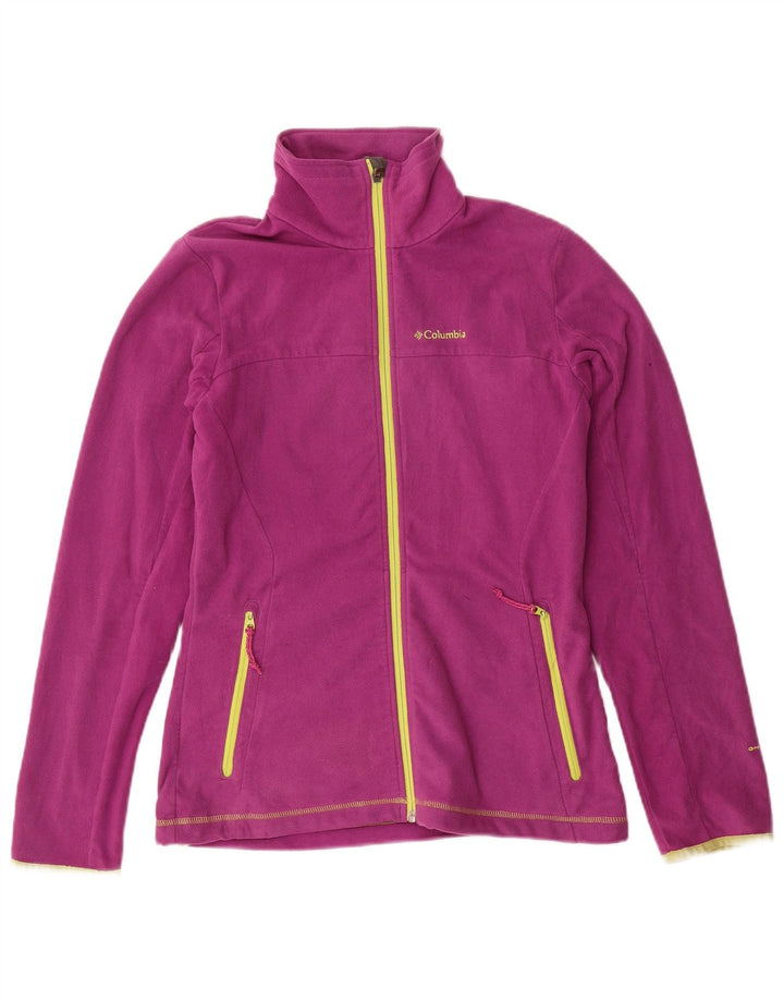 COLUMBIA Dame Omni-Wick Fleecejakke UK 12 Medium Lilla Polyester