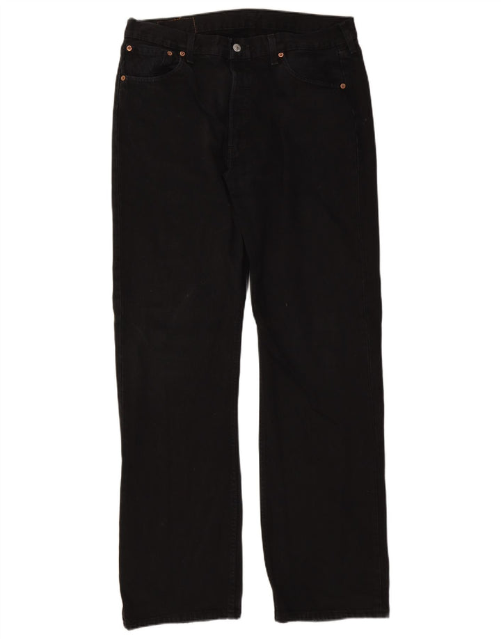 Levi's Herre 501 lige jeans W36 L34 sort bomuld