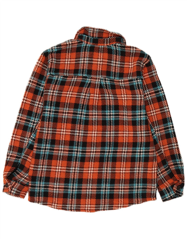 Zara Herre Overshirt Skjorte Medium Flerfarvet ternet bomuld